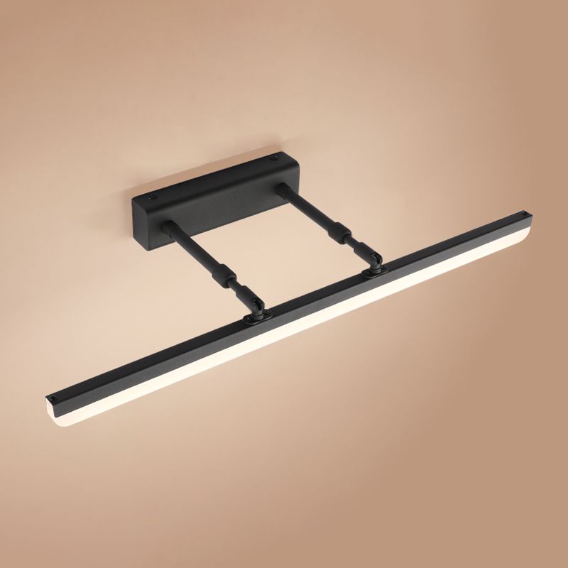 Modern Style Rectangle Vanity Mirror Lights Metal 1 Light Vanity Sconce Lights