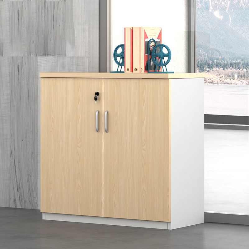 Modern File Cabinet Solid Wood Lateral File Cabinet with Storage Shelves