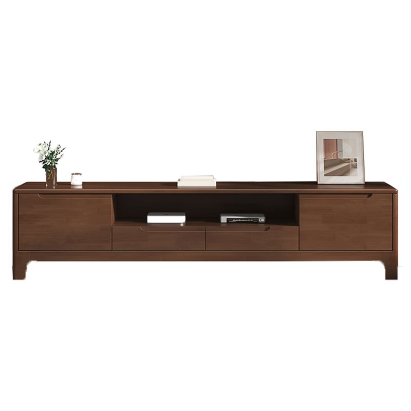 Solid Wood Media Console TV Stand Modern TV Stand Console with Drawers