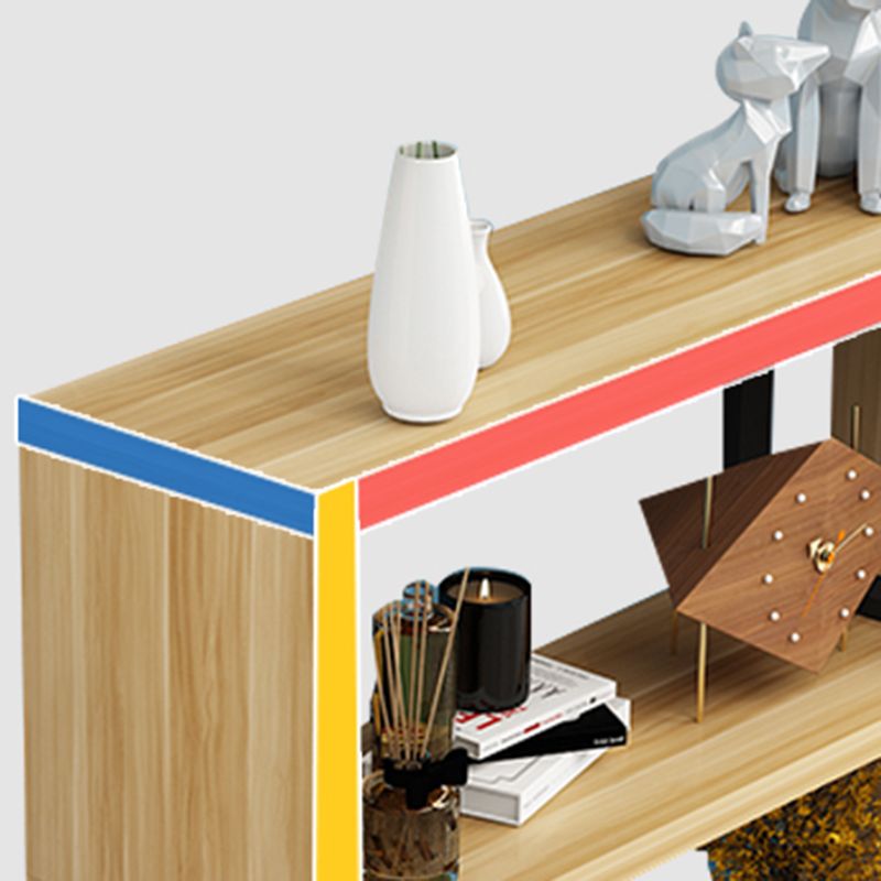 Open Back Scandinavian Shelf Bookcase Shelves Included for Home Office