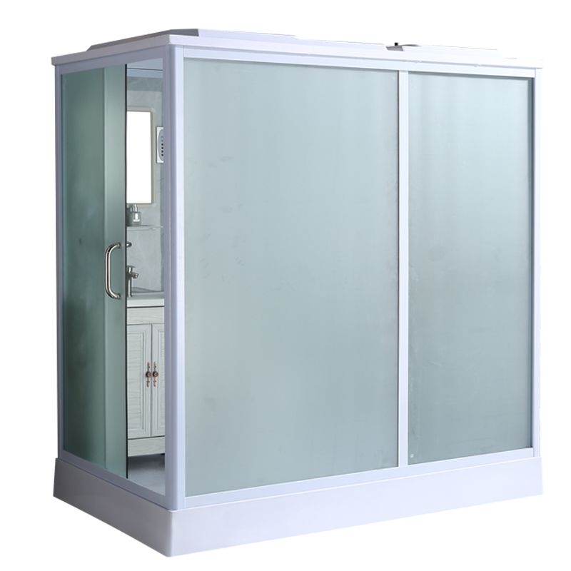 Contemporary Shower Enclosure Frosted Framed Shower Enclosure