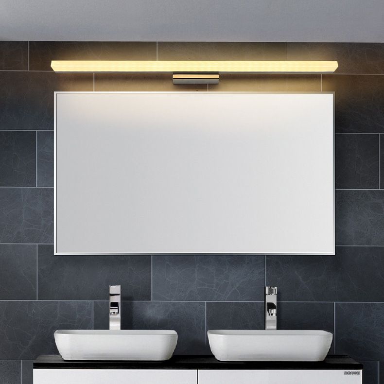 Lámpara de pared de pared acrílica moderna de 1 luz de 1 luces Lámpara montada en la pared para el baño