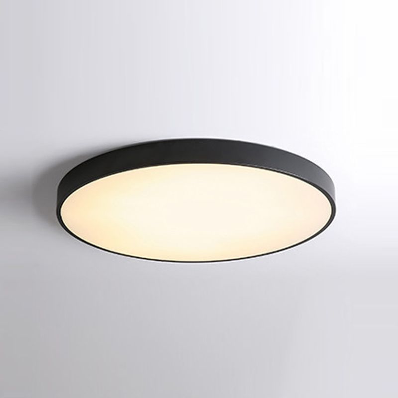 Nordic Simple Flush Ceiling Light Round LED Flush Mount Lighting for Bedroom