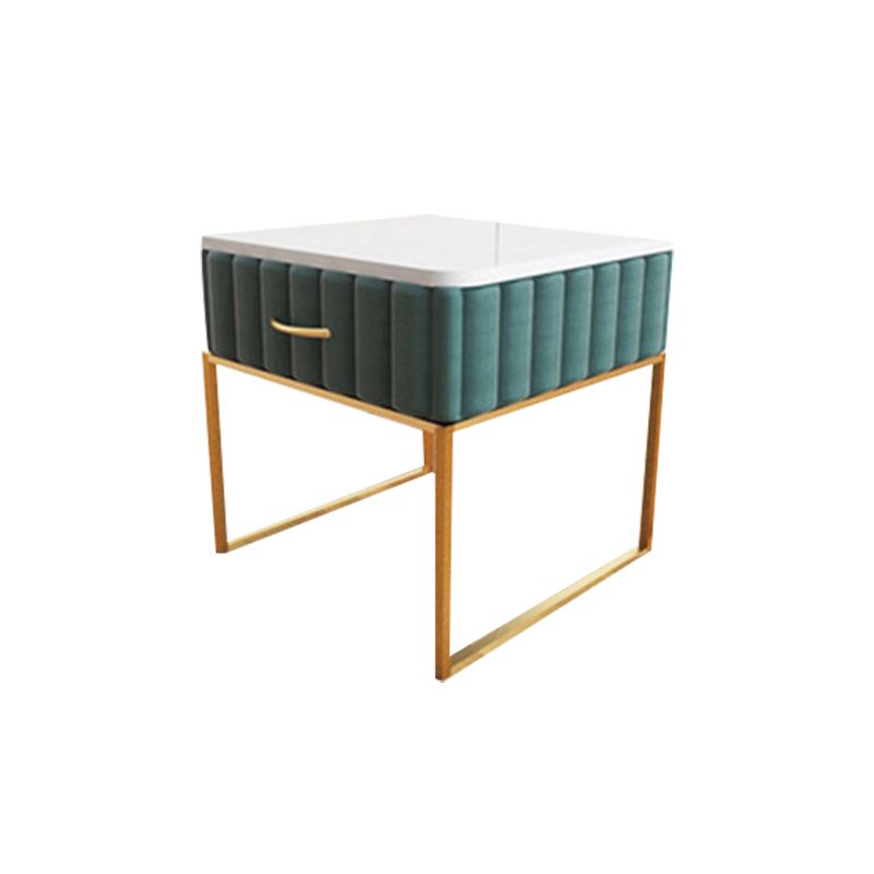 Glam Accent Table Nightstand Drawers Included Bedside Cabinet for Bedroom