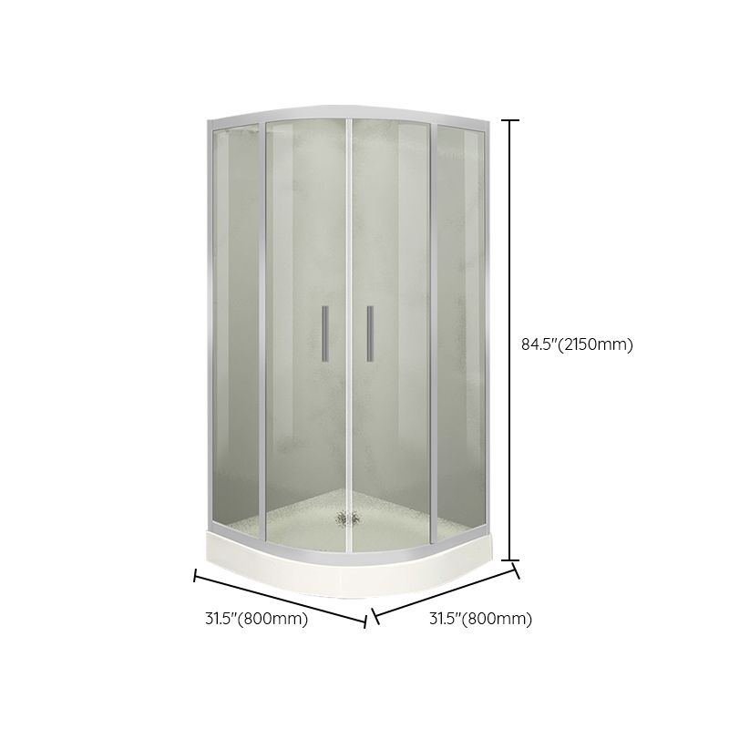 Framed Black Shower Enclosure Clear Easy Clean Glass Rounded Shower Enclosure