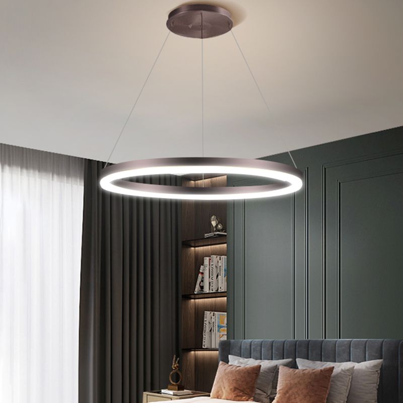 Wheel Shape Metal Pendant Light Fixture Modern Style 1-Light Hanging Light Fixture