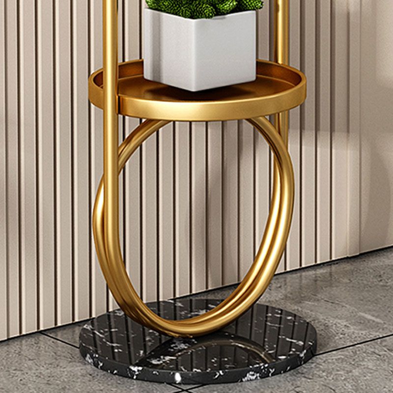 Contemporary Hall Stand Metal Hooks Included Free Standing Entryway Kit