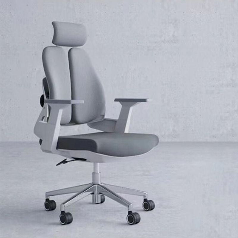 Modern Fixed Arms Desk Chair Headrest Included Task Chair for Office