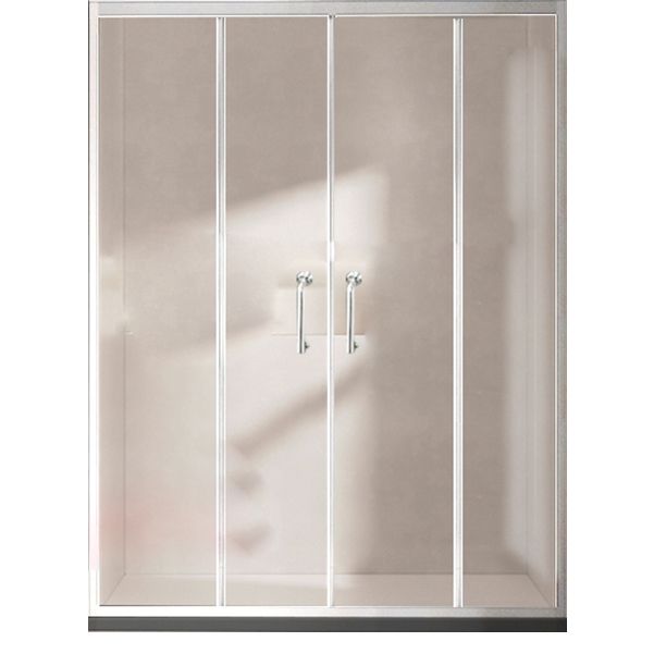 One-shaped Sliding Shower Doors Transparent Tempered Glass Shower Door