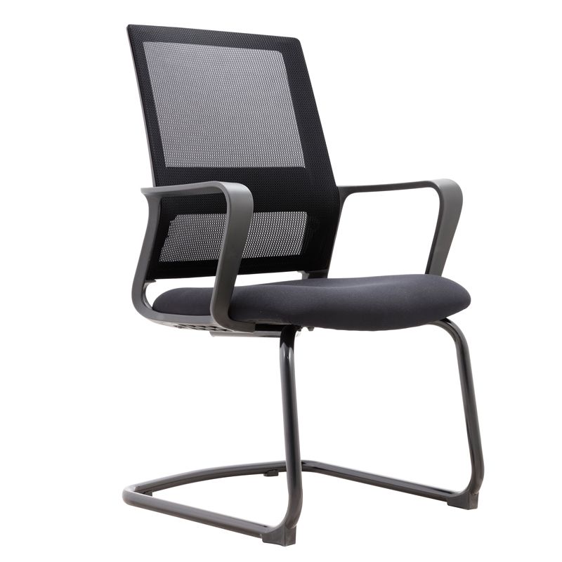 Fixed Arms Swivel Chair Modern Style Office Ergonomic Mesh Task Chair