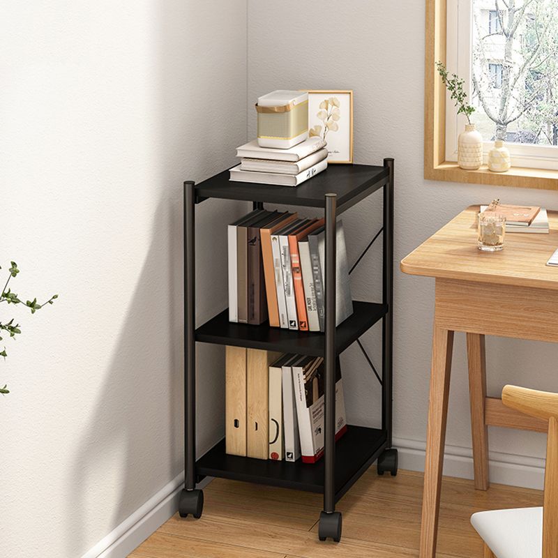 Modern Style Movable Etagere Bookcase Steel Home Office Bookshelf