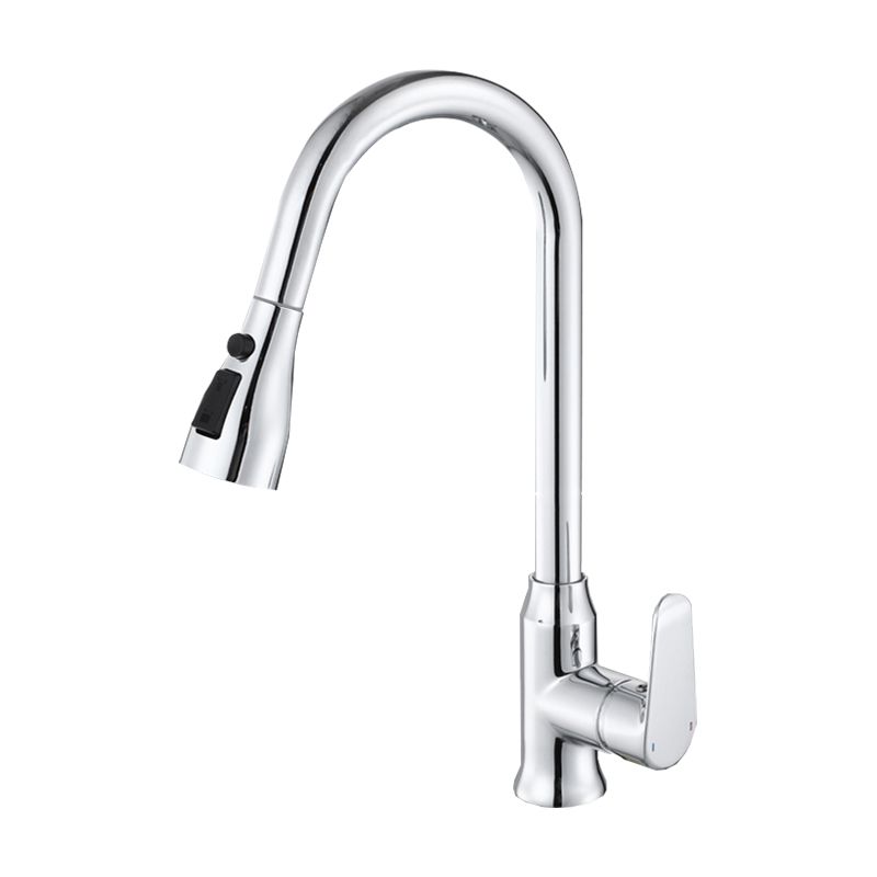 Modern Plain Kitchen Faucet Gooseneck Standard Kitchen Faucets