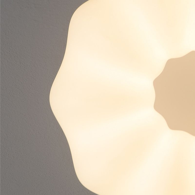 Cloud Shape 1 - Light Flush Mount Light Cream White Acrylic Modern Ceiling Flush