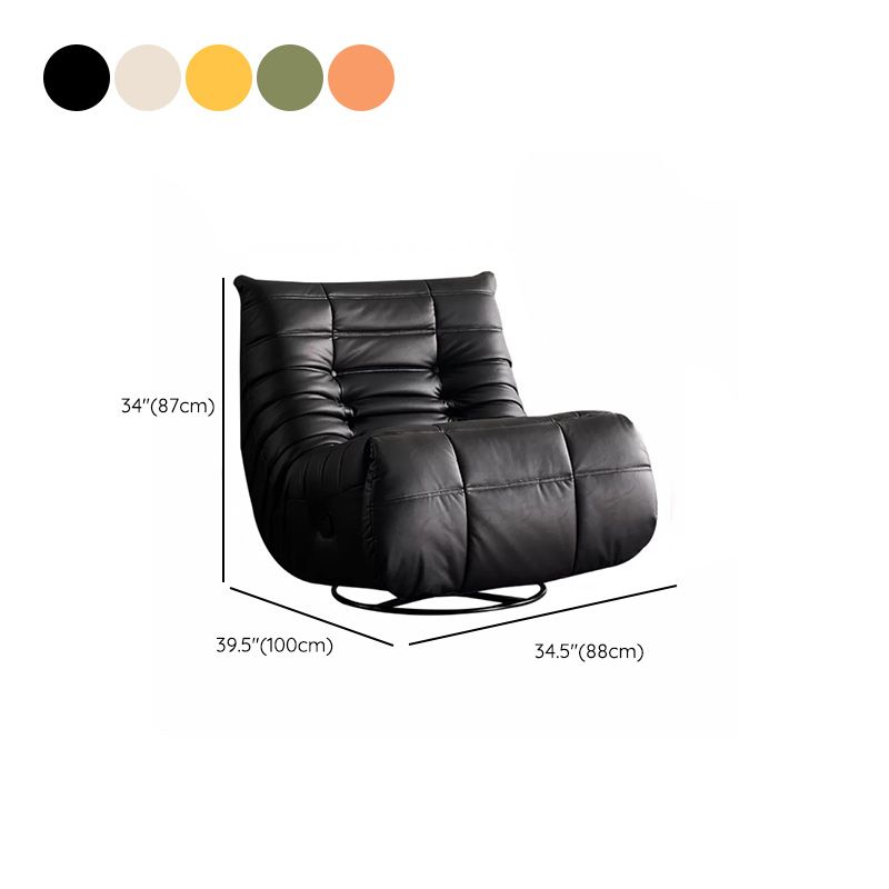 Contemporary Wingback Recliner Reclining Swivel Rocker Indoor Solid Color