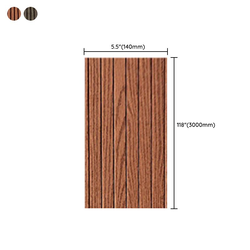 3D Embossed Wood Grain Flooring Modern Style Non-slip Wood Flooring