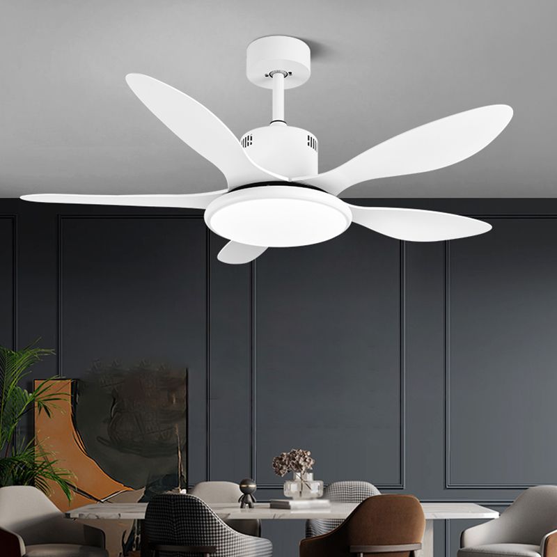 Minimalism LED Ceiling Fan 5-Blade Fan Lighting for Dining Room