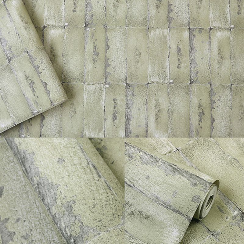 33' x 20.5" Nostalgic Wallpaper Roll for Dress Shop Decoration with Faux Brick Design in Soft Color