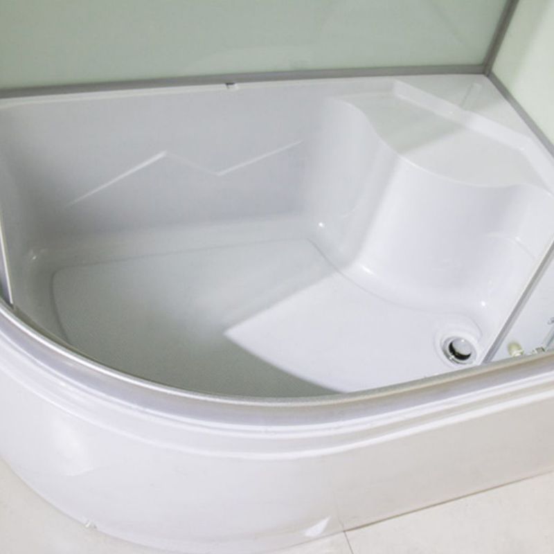 Double Sliding Tub & Shower Kit Home Tempered Glass Tub & Shower Kit