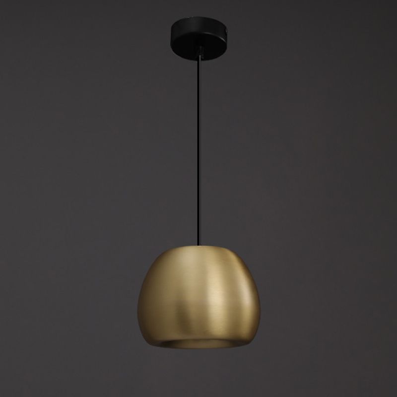 Metal Conical Ceiling Pendant Light Modern Style Suspension Pendant Light in Brass