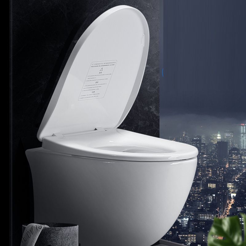 Contemporary One Piece Toilet Bowl Wall Mount Porcelain Flush Toilet