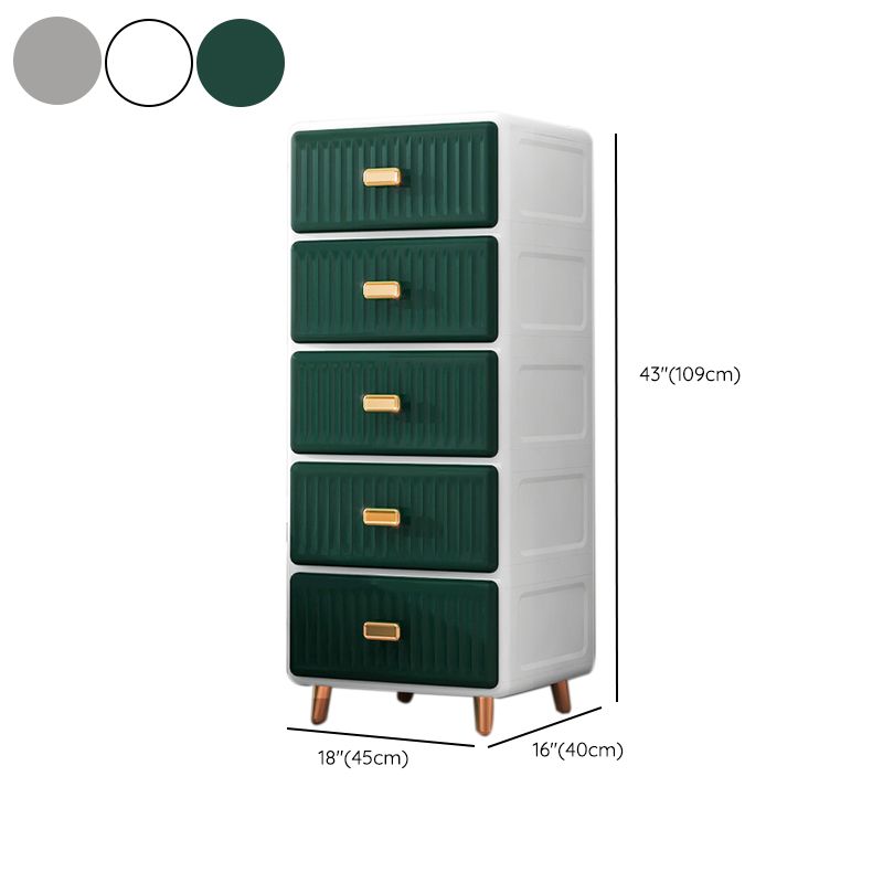 15.6 Inch W Scandinavian Nursery Dresser Plastic Dressers with 5/6 Drawers