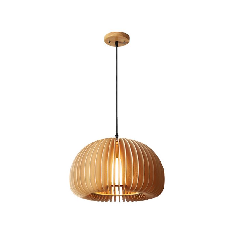 Géométrique Hanging Light Modern Style Bois 1 Lumière Flush Sanging Lighttures