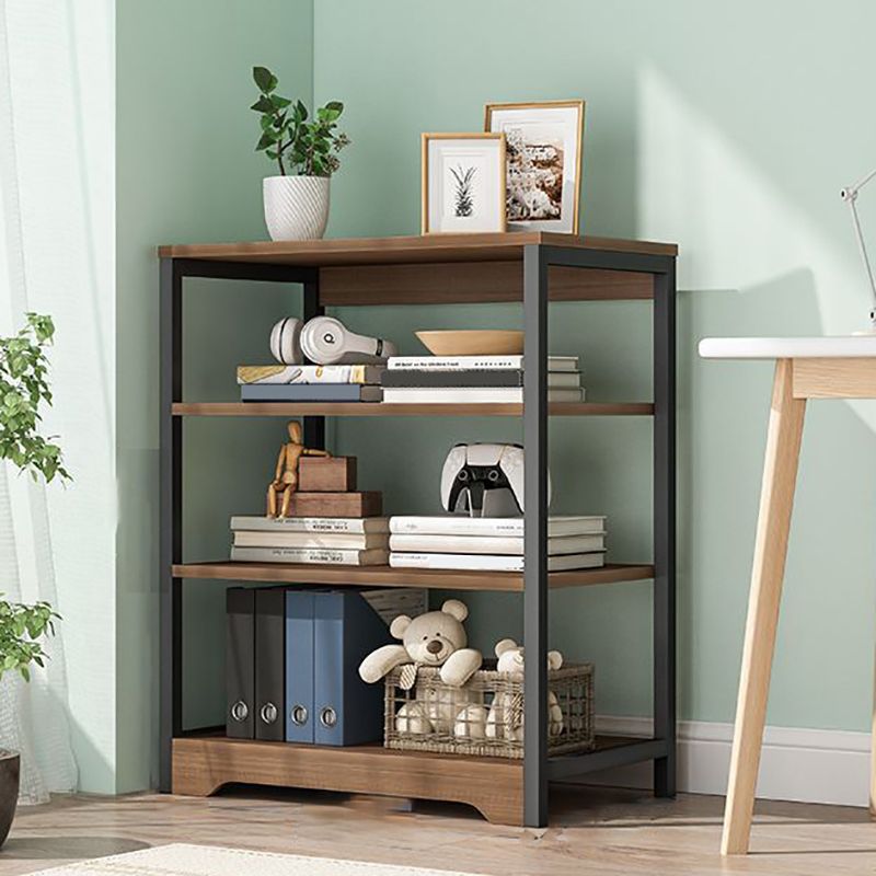 Modern Open Back Etagere Bookcase Steel Bookshelf for Home Office