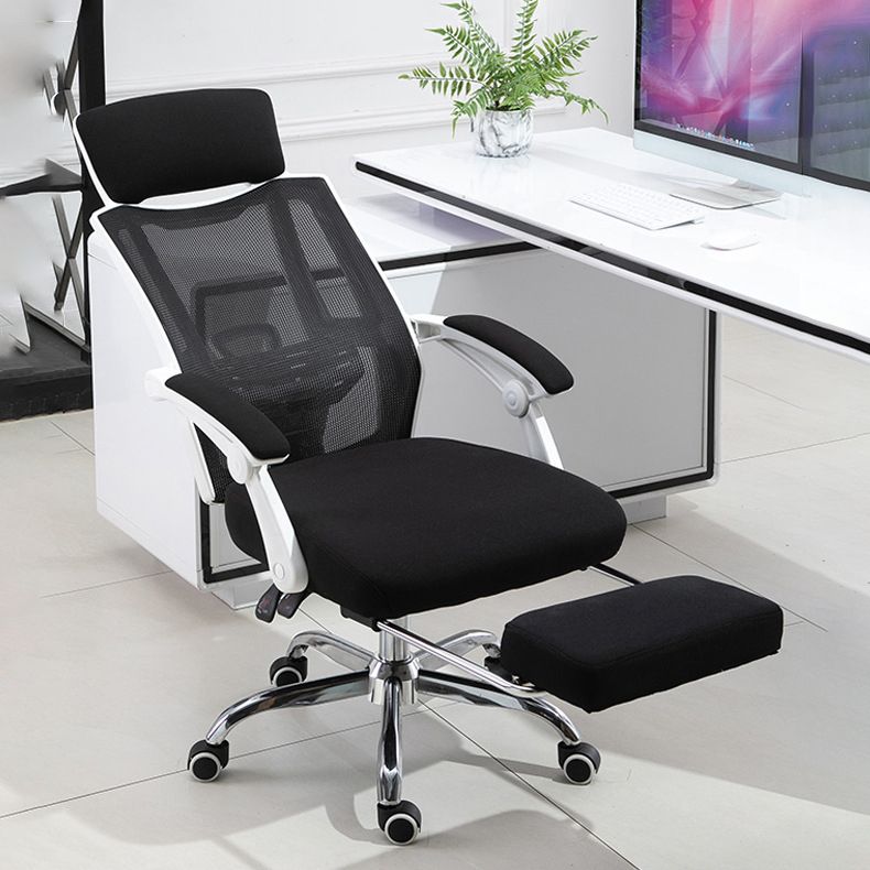 High Back Task Chair Swivel Office Chair with Headrest and Footrest