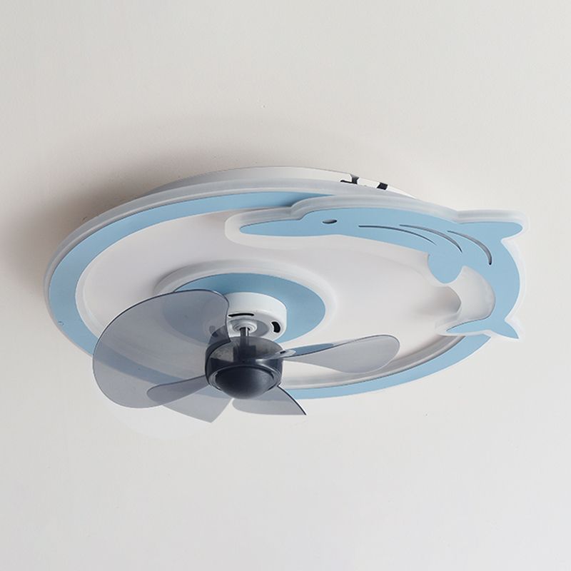 Modern Style Ceiling Fan Lighting Metal 3 Light Ceiling Fan Lamp for Bedroom