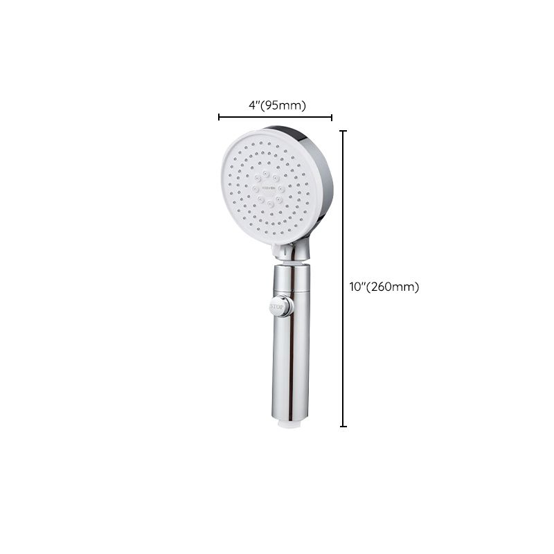 3 Sprays Shower Head Adjustable Spray Pattern Swivel Handheld Shower Head