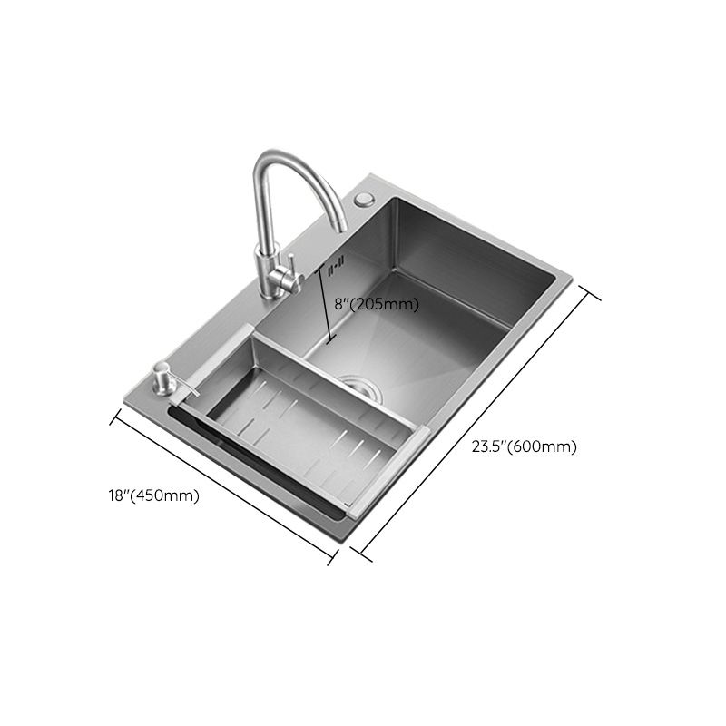 Stainless Steel Kitchen Sink Modern Kitchen Sink with Drain Assembly