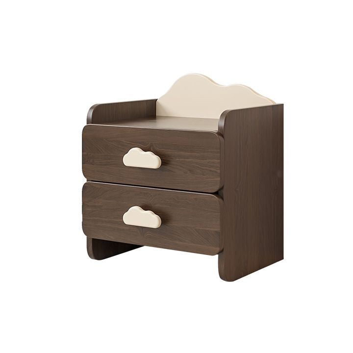 Narrow Kids Nightstand Solid Wood Kids Bedside Table with Drawer