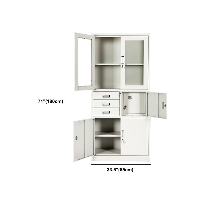 Vertical Filing Cabinet Contemporary Silver File Cabinet with Lock and Storage