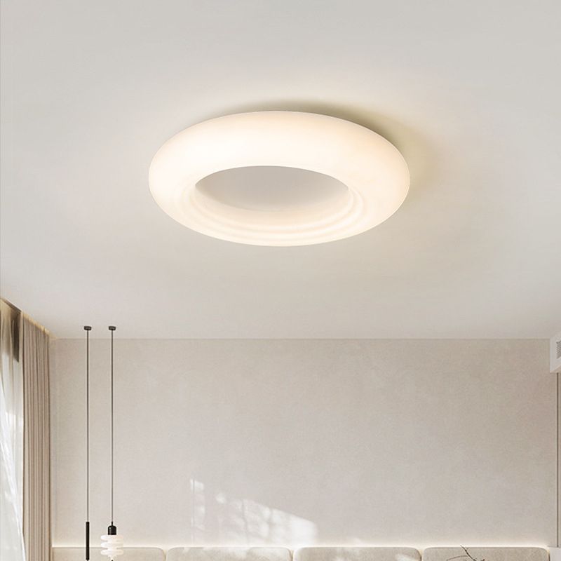 Modernism Flush Mount Ceiling Light White Flush Lighting for Bedroom