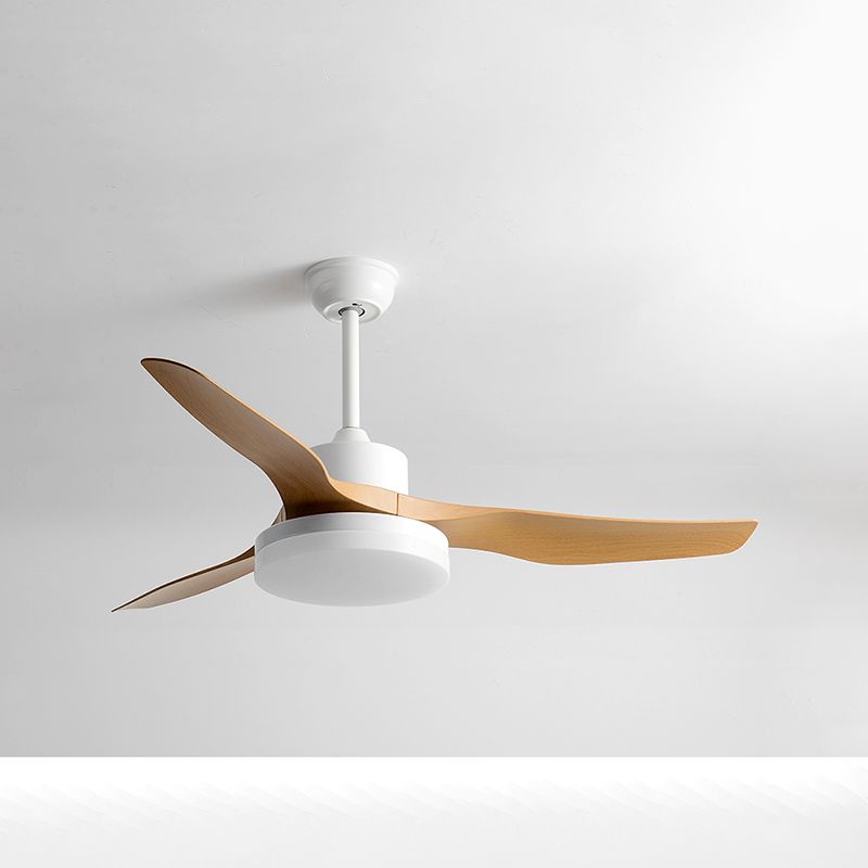 Nordic Style 3-Blade Metal Ceiling Fan Lighting for Dining Room