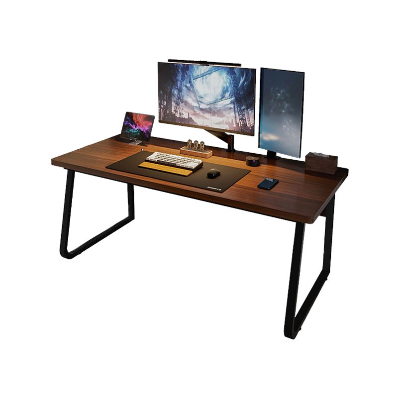 Industrial Wooden Computer Desk Cable Management Rectangular Office Desk