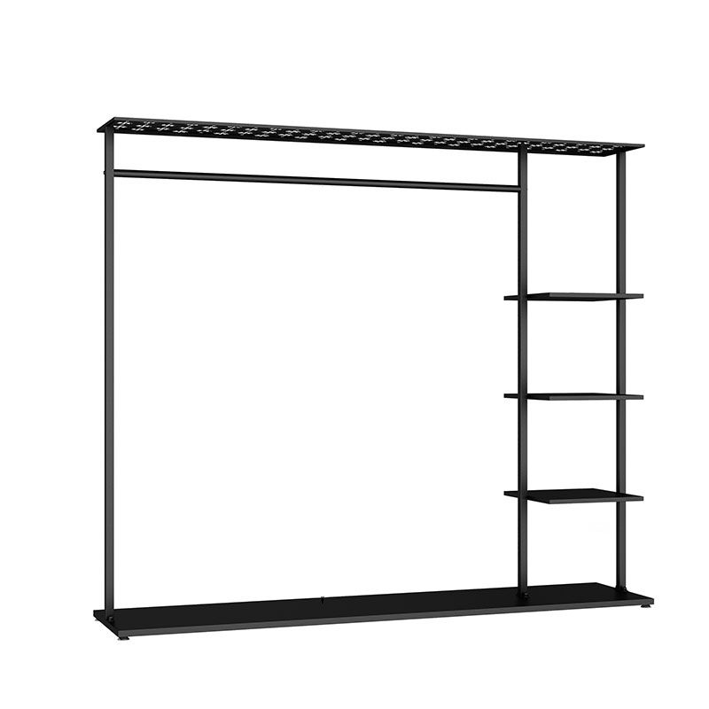 Contemporary Hall Stand Metal No Distressing Shelving Included Free Standing Coat Rack