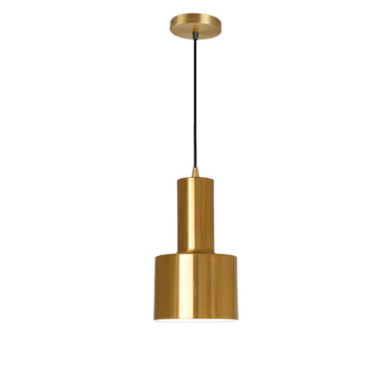 Modern Luxury Style Cord Hung Down Lighting Pendant 1 Light Pendant Ceiling Lights with Metal Shade