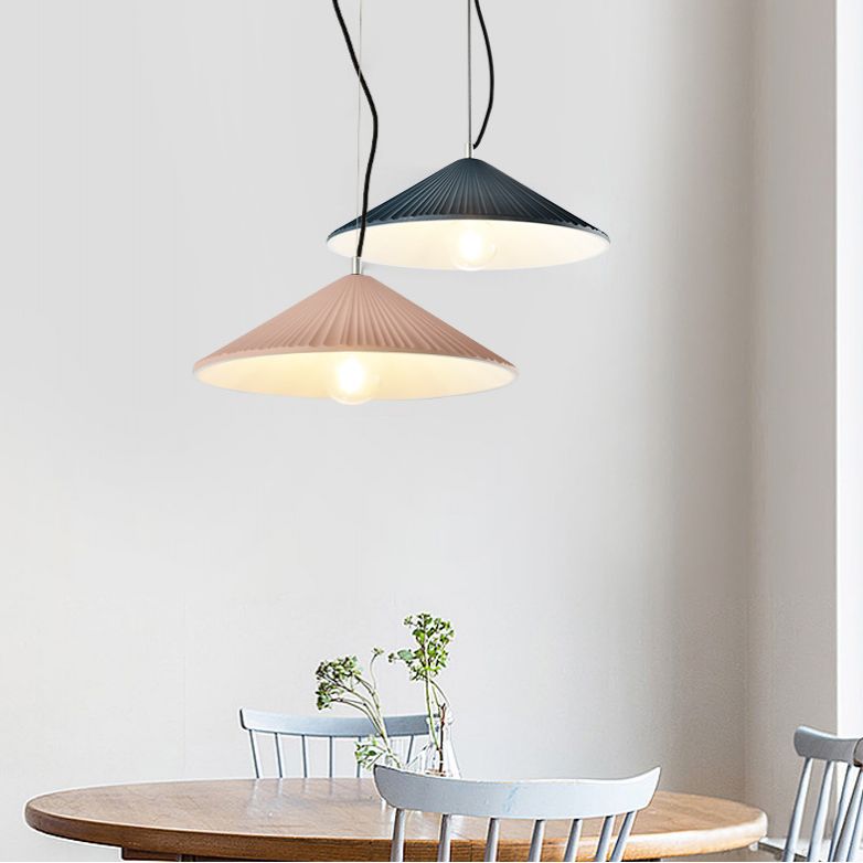 1 Light Umbrella Hanging Pendant Lights Nordic Style Resin Pendant for Restaurant