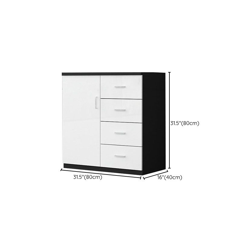 Scandinavian File Cabinet Wooden Frame Lateral File Cabinet for Office