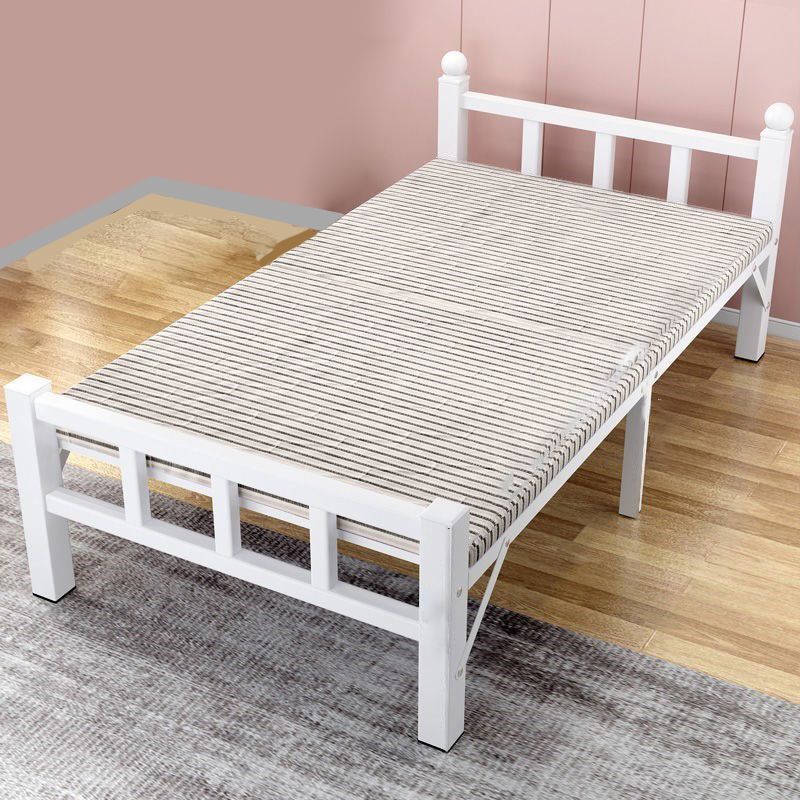 Scandinavian Style Standard Bed Metal Slat Headboard Kids Bed