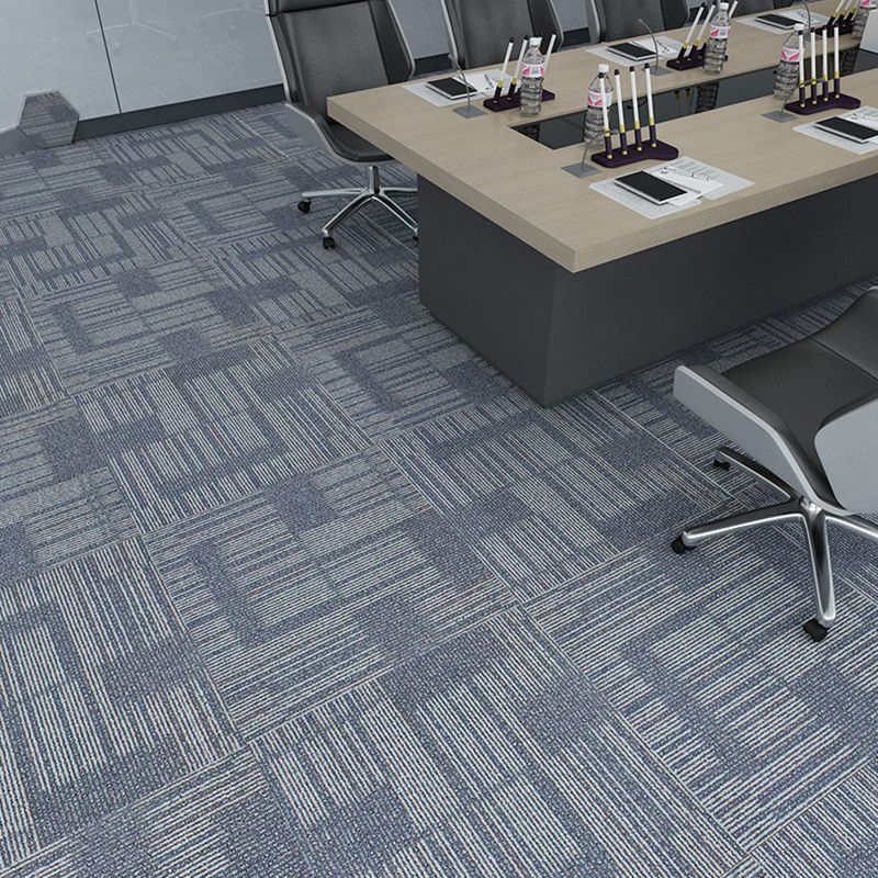 Carpet Tile Non-Skid Fade Resistant Geometry Loose Lay Carpet Tiles Bedroom