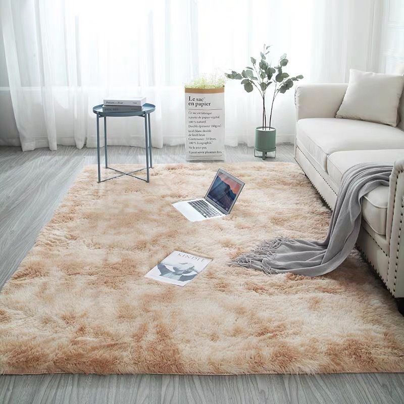 Modern Home Decoration Carpet Tie-Dyed Shag Area Rug Non-Slip Backing Indoor Carpet