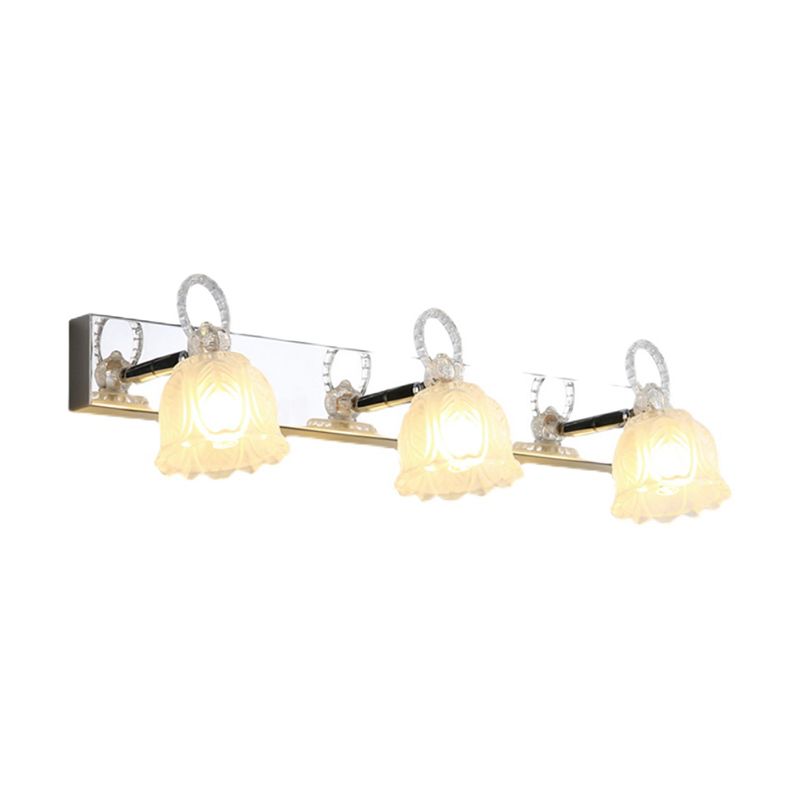 Modern Style Flower Shape Sconce Lamp Glass Wall Lights for Shower Room