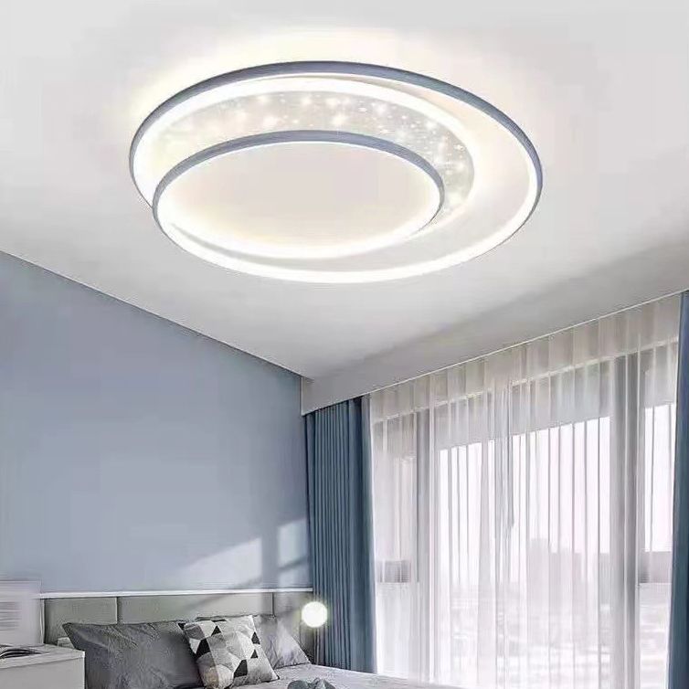 Modern Simple Metal Ceiling Light Circle Shape LED Ceiling Lamp for Living Room