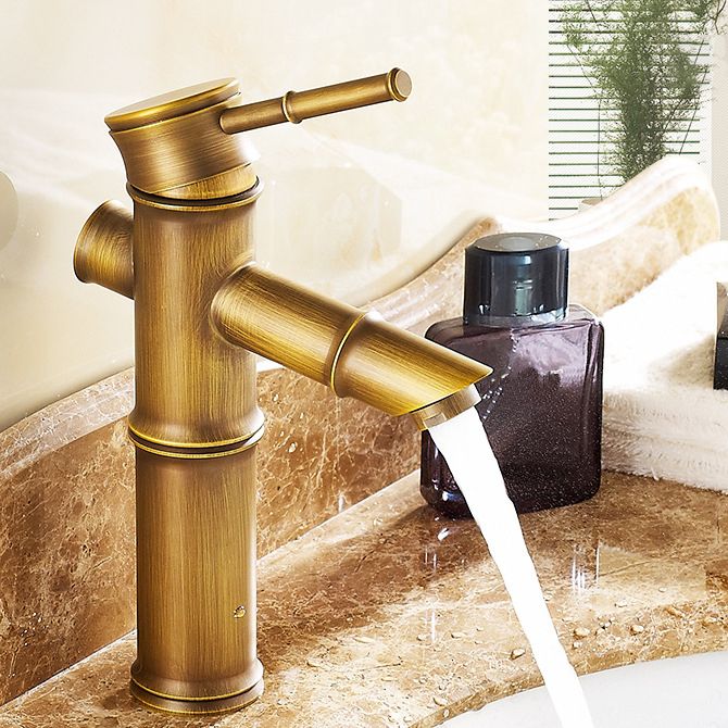 Lever Handle Vessel Faucet Single Hole Sink Faucet Farmhouse Style Basin Faucet