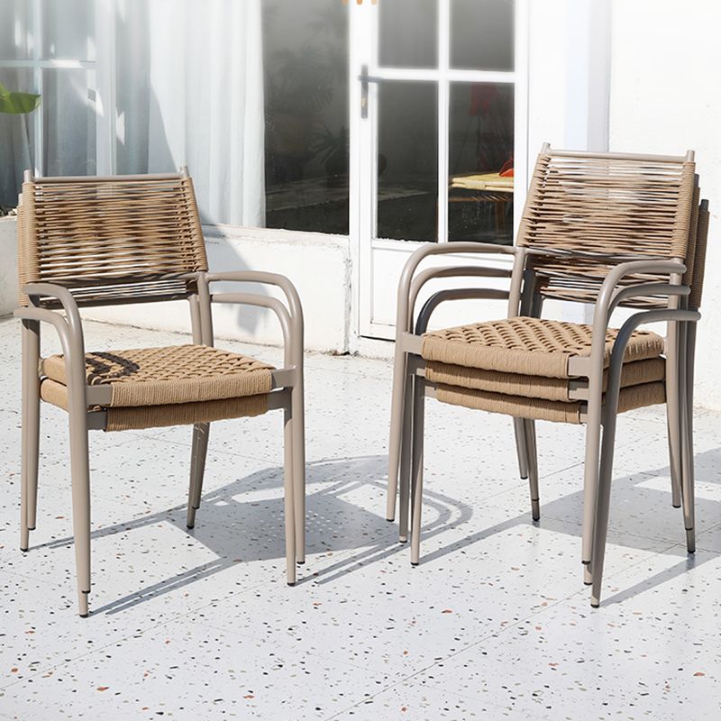 Aluminum Outdoor Chair Contemporary Arm Chair Outdoor Bistro Chair