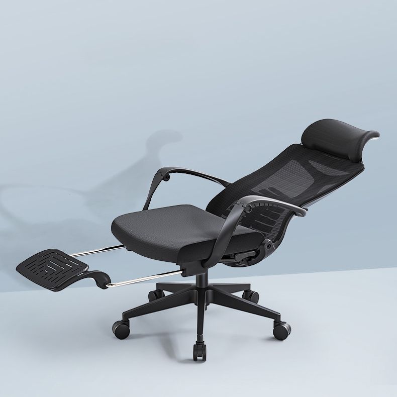 Modern Fixed Arms Office Chair Swivel Adjustable Seat Height Desk Chair with Wheels