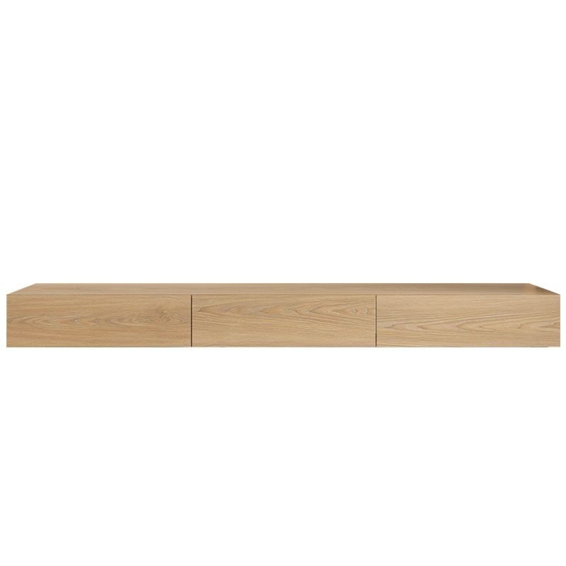 Contemporary Wood TV Media Stand Natural Media Console with Drawers