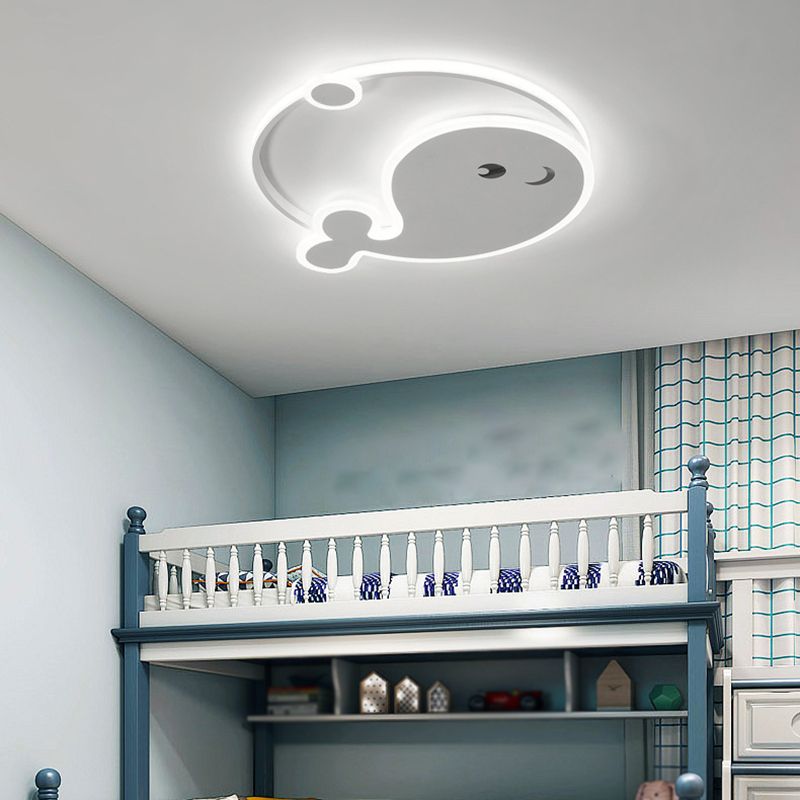 LED White Ceiling Light Children Flush Mount Lighting for Restaurant